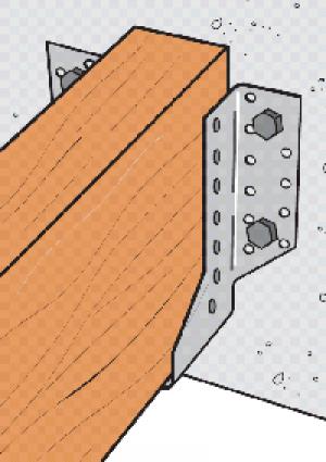 Estribos de alas exteriores. Herraje estructural para vigas Simpson Strong Tie.