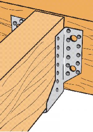Estribos de alas exteriores. Herraje estructural para vigas Simpson Strong Tie.