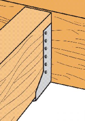 Estribos de alas interiores. Herraje estructural para vigas Simpson Strong Tie.