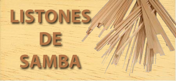 LISTONES DE MADERA DE SAMBA (AYOUS) VARIAS MEDIDAS de SuInPlas