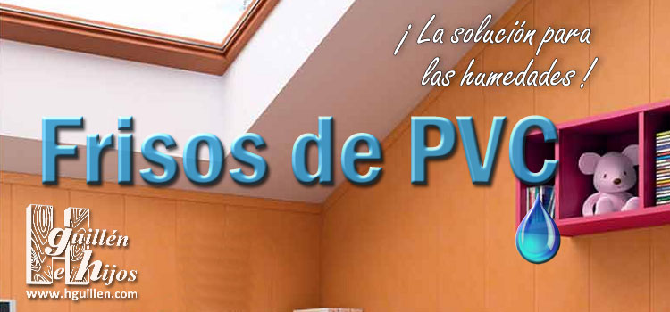 Friso de PVC. Resistente al agua.