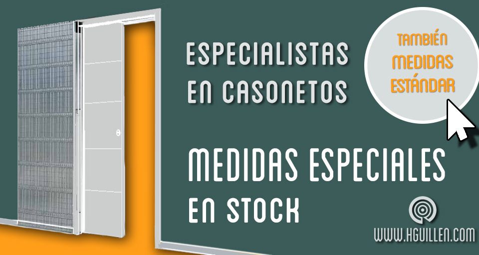 Alamcen de casonetos especializado, con stock de medidas especiales