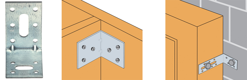 Escuadras. Herraje estructural para vigas Simpson Strong Tie.