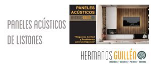 Paneles acústicos de listones de madera decorativos