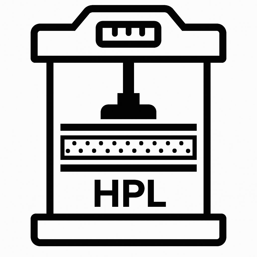 Lamina HPL Formica aplacada sobre tablero DM contrachapado