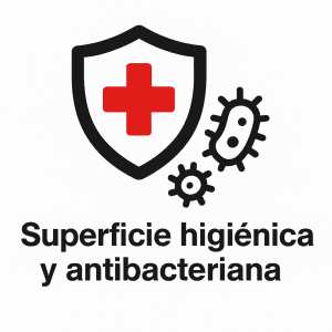 Superficie higienica y antibacteriana