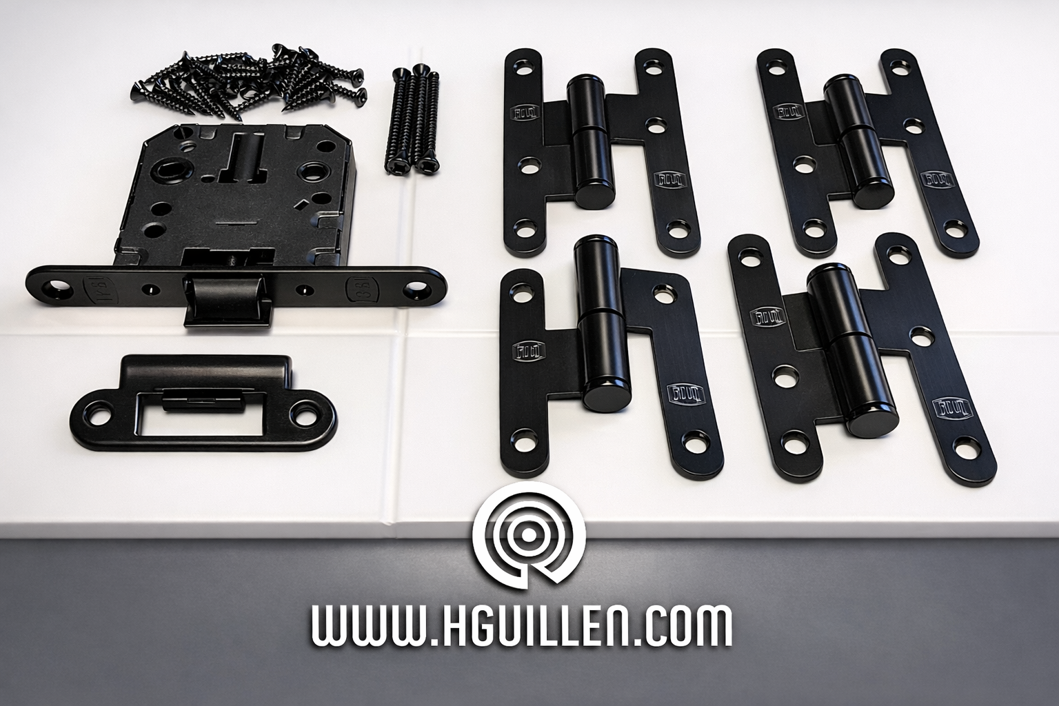 Herraje color negro incluido en las puertas en Kit